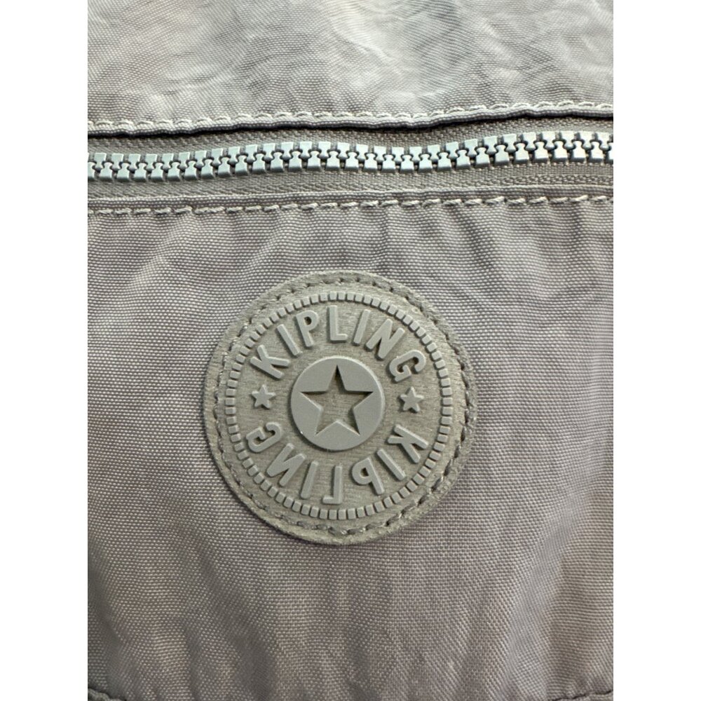 Kipling Challenger Backpack Grey Ripstop Zip Plus… - image 3